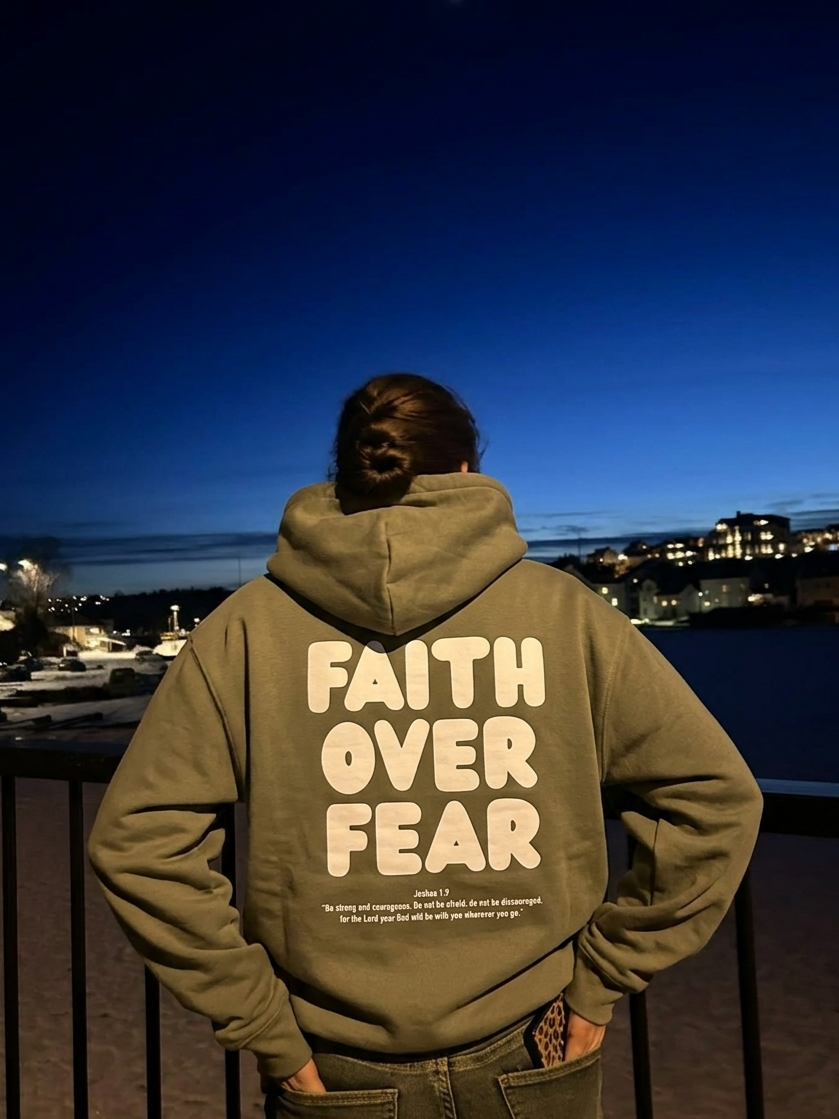 FAITH OVER FEAR PREMIUM HOODIE