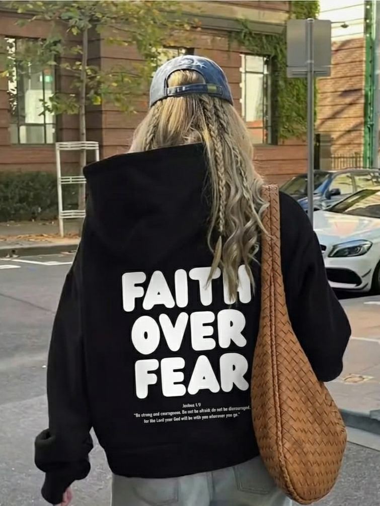 FAITH OVER FEAR PREMIUM HOODIE